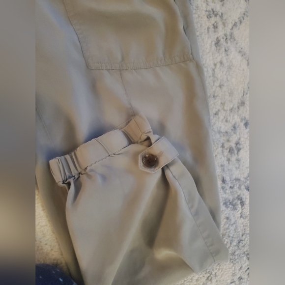 Banana Republic Sage Green Paper Bag Waist Pants 4 - Picture 4 of 5